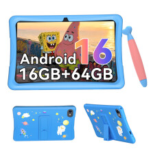 VekfulPC Kids Tablet 10 inch, Android 16 Tablet for kids Space, Parental Control, 16GB RAM 64GB ROM, 2TB Expand, Includes Case & Stylus Pen, Pre-Inst