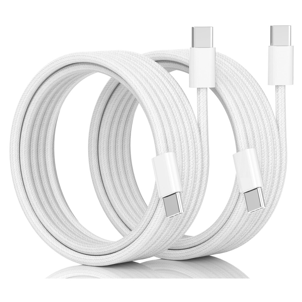 Usb C Charger Cable, 60W Usb C To Usbc Charger Cables, 2Pack1.8m Fast Charging Lead Usb C Fast Charge Wire For Iphone 17 16/15 Pro Max, Macbook Ipad 5002099641978