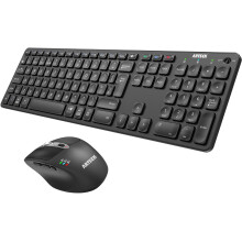 Arteck Universal Multi-Device Bluetooth Keyboard and Mouse Full Size Wireless Bluetooth Keyboard and Ergonomic Mouse Set for Windows, iOS, Android, C