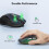 Acer Acer Wireless Mouse, 4000 DPI Optical Computer Mouse 5-level Adjustable, Ergonomic Mice Wireless 2.4GHz USB Receiver, 6 Buttons, Battery Indicator, C 6