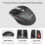 Arteck Universal Multi-Device Bluetooth Keyboard and Mouse Full Size Wireless Bluetooth Keyboard and Ergonomic Mouse Set for Windows, iOS, Android, C 4