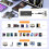7 in 3 USB C + USB 3.0 + Lightning Multi Card Reader Adapter for SD, CF, Micro SD, XD, MS Cards, 5Gbps Memory Card Reader SD Card Reader Reader Adapt 4
