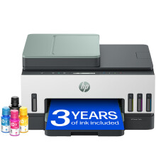 HP Smart Tank 7307 All in One Printer | Perfect for Home | Colour | Wireless | Print, Scan, Copy | Includes up to 3 Years of Ink | Refillable | Docum