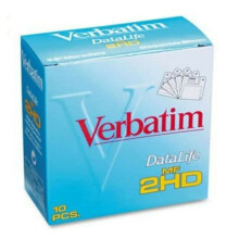 Verbatim 1.44 MB Floppy Disks, 10 EA, Unformatted, Storage Media, Brand: Verbatim, Color: Grey