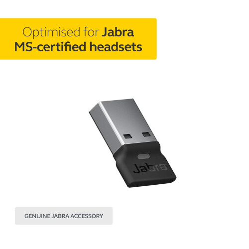 Jabra Jabra Link 380a MS USB-A Bluetooth Adapter – Wireless Dongle for Evolve2 85 and 65 Headsets 1