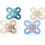 MAM MAM Day & Night Dummies, 0-2M, 4 Pack, Orthodontic Design, Blue 1