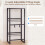 Costway 3-Tier Floor Bottle Crate Shelf for Kitchen Garage With Adjustable Angles 5