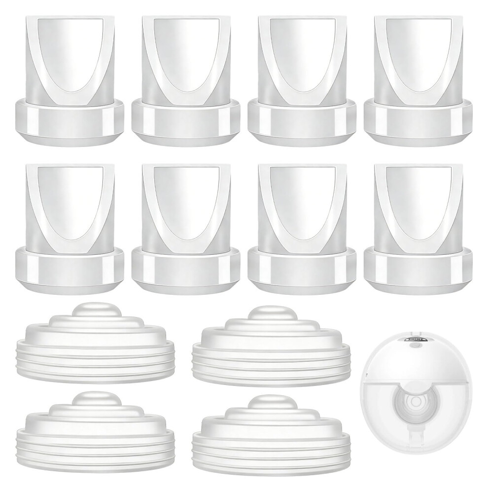 8 Pcs Duckbill Valves And 4 Pcs Diaphragm For Momcozy M5 Replacement Parts, Silicone Breastfeeding For Momcozy Breast Pump Replacement Nretluo