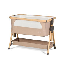 Silver Cross - Lunar Bedside Crib with Travel Bag - Next to me Crib - Birth to Approx. 6 months (9kg) - Drop Down Panel For Safe Side by Side Sleepin
