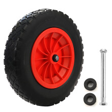 14" Wheelbarrow Wheel PU Puncture Proof Solid 3.50-8 Wheel Solid Tyre