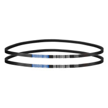HiPicco AX38 Belt, Raw Edge Cogged Industrial Rubber EPDM V-Belt 1/2"(13mm) Width x 38"(965mm) Inside Circumference x 5/16"(8mm) Height, Pack of 2