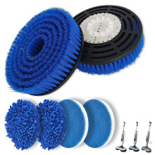 S7000 Upgraded Steam & Scrub Mop Pads Kit Compatible with Shark S8201 S8001 S7000 S7201 S7000AMZ S7005 S7020 S7001 S7001TGT S7000C S7001C XKITP7000 S