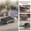 Costway 5-Piece Patio Conversation Set 2 Wicker Armchairs 2 Ottomans And Side Table 3