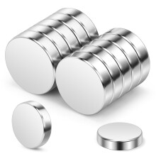Wukong 15x4mm Round Strong Magnets, 10 Pack Small Fridge Magnets for Whiteboards, Fridge, Crafts, Notice Board DIY Project
