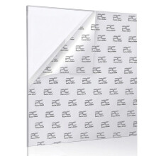 Procut Global 17x17" Clear Perspex Sheet 5mm Thick - Acrylic Plexiglass Sheets Cut To Size for Picture Frames, DIY Crafts & Painting Display - Ideal