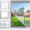 Fly Screens for Windows White Magnetic Window Fly Screen Insect Mesh M 5