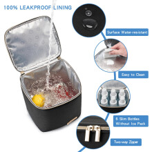 BABEYER Breastmilk Cooler Bag Insulated Baby Bottle Bag with Ice Pack