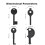 Call Point Test Keys 16 Pcs Set, Mellbree Fire Alarm Engineers Call Point Key Kit 4