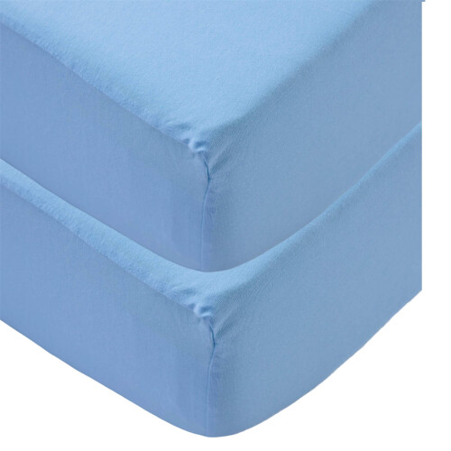 Sasma Home  2 x Cot Fitted Sheets 120x60cm  100 Cotton Soft breathable