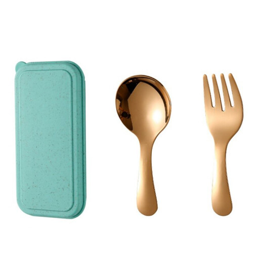 Stainless Steel Outdoor Camping Portable Tableware Light Strong Convenient Portable Fork Spoon Tableware 1