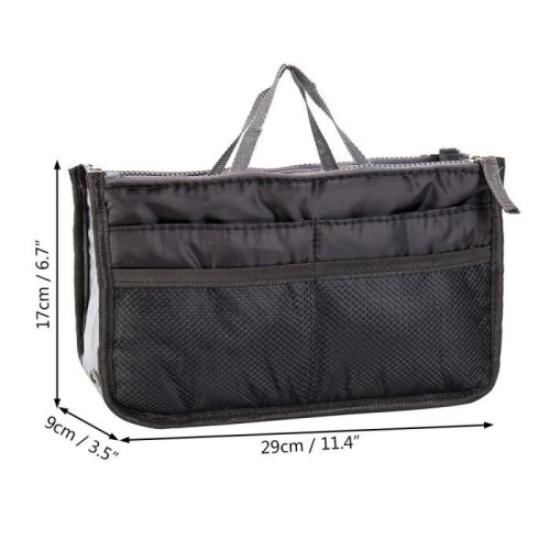Bag Organizer - Noname - Black - Portable - Compact - Multi-pocket 1