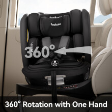 Feakaou 360 Car Seat with ISOFIX  Newborn to 12 Years Children iSize R
