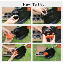 Accessories - BLACK + DECKER - RC-100-P - 4PCS Spool Caps - 4PCS Springs - Line Protection