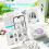 TYPONOS Sticker Printer, PM290 Mini Printer, Bluetooth Sticker Maker Machine with 3 Pack Rolls Paper, Smart AI APP, Mini thermal printer for Study No 3