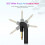 2.4G Wireless Guitar System Rechargeable Guitar Transmitter Receiver 48K/16bit Real- Transmission Rotatable Plug,B 3