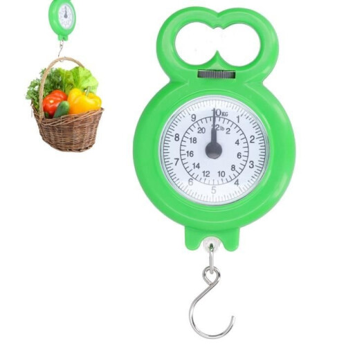 DUOKON Spring Scale - Kitchen Scale - 10 kg Capacity - Green - Compact and Portable 1