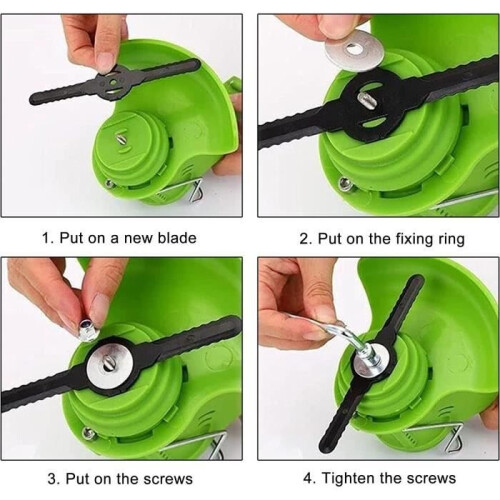 30PCS Plastic Lawn Mower Blades Replacement Blades for Trimmers Replacement Blade for Edgers 2