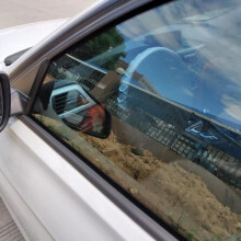 Car steering wheel sunshade side window shade silver coated fabric steering wheel cover cream solar Tools < Equipment and fittings
