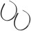 Plastic headband - 2 pcs - Black - Double row of teeth 3