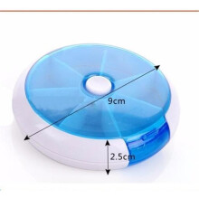 Blue Weekly Pill Organizer Box for 7 Days of Weekly Medication #C347