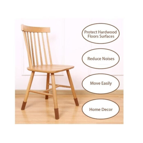 Chair socks - Not specified - 24 pieces - Elastic - Non-slip - Light brown 2