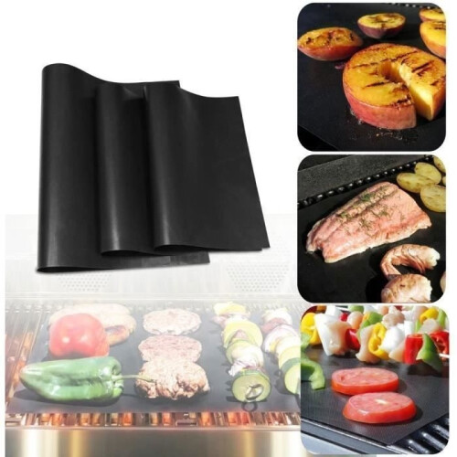5 pcs BBQ mats, reusable, non-stick, 40*33cm 1