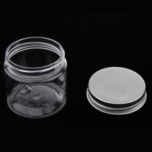 10 Pcs Empty Plastic Cosmetic Containers with Lids for Cream Samples and Makeup Storage, 60ml Size