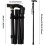 Folding and Adjustable Walking Stick, Portable Walking Stick, Folding Mountaineering Stick, Height 60 2