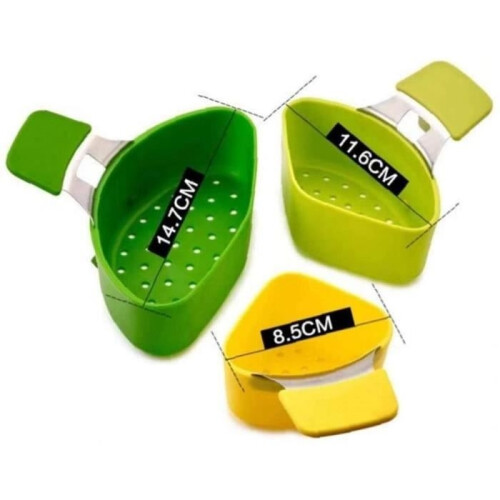 Steamer Basket - Kitchen Accessories - 3-Piece Silicone Set - For Cooking Vegetables 1