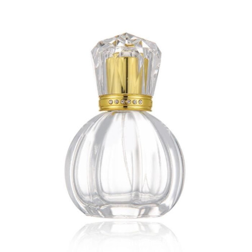 Perfume atomizer - ESTANK - 50ml - High-quality glass - Gold cap - Compact and lightweight 2