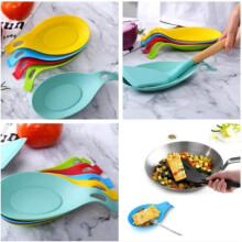 Spoon rest - Kitchen - Silicone - 5 pieces - Random color - Ergonomic design