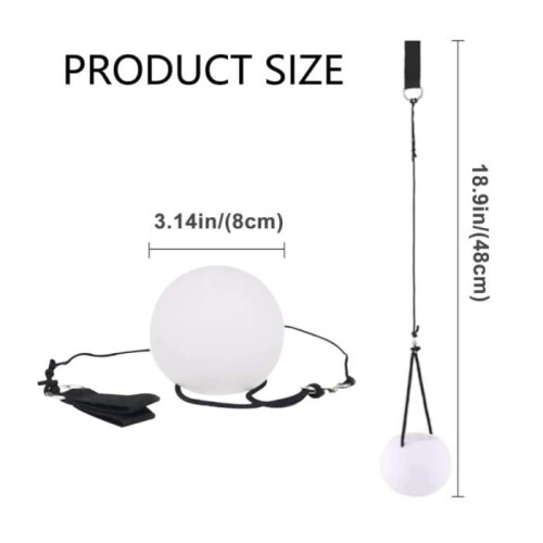 Light-Up Juggling Ball - 2 Pieces - Red, Blue, Green LEDs - Flashing Function - Battery Operated 1