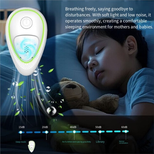 Plug in Air Ionizer,4 Pack Ion Pure 2-Speed Quiet  Negative Ionic Air Purifier,Odor Eliminator for Home Eu Plug 2