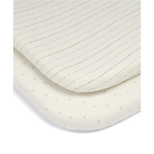 Mamas & Papas Mamas & Papas 2 Universal Crib Fitted Sheets, Oatmeal