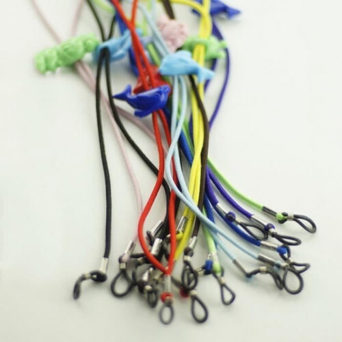 12 Pcs Adjustable Non-Slip Children's Eyeglass Cord (Random Color) 1