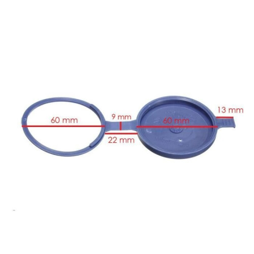 Windshield washer fluid cap compatible with Peugeot and Citroën 2