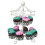 2 Layer-12 Count Carousel Cupcake Stand Holder Display Wedding Cake Cup Display Stand 3