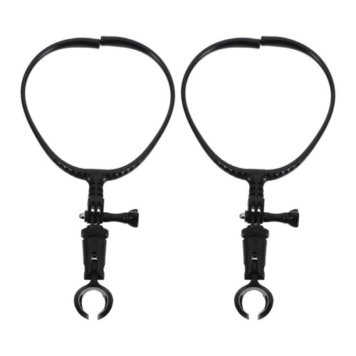 2pcs Adjustable Neck Microphone Holder Stand Portable Mic Stand with Shock Mount 1
