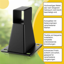 Wall Bracket for Side Awnings, Made of Metal, Black, Wall Bracket for Side Awning Including Screws ,Awning Accessories