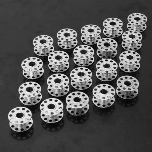 20x Silver Metal Thread Bobbins for Sewing Machine Sewing Tool Spool 2